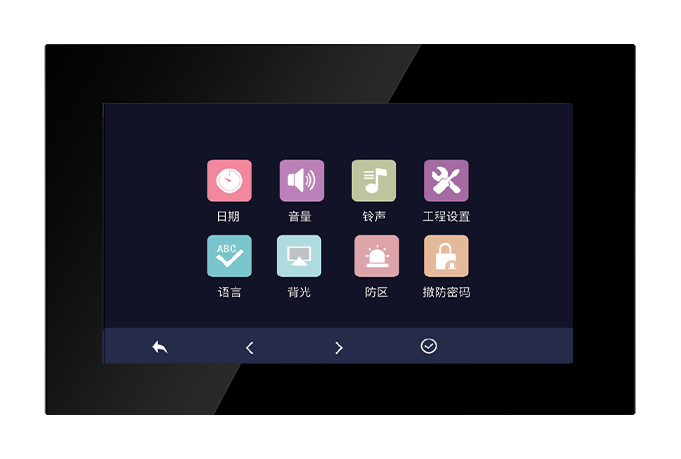10寸触屏数字室内机